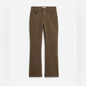 Madewell Mid Rise Kick Out Flare Jeans Driftwood Brown Size 33